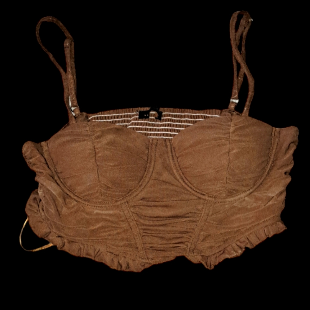 Brown Crop top
